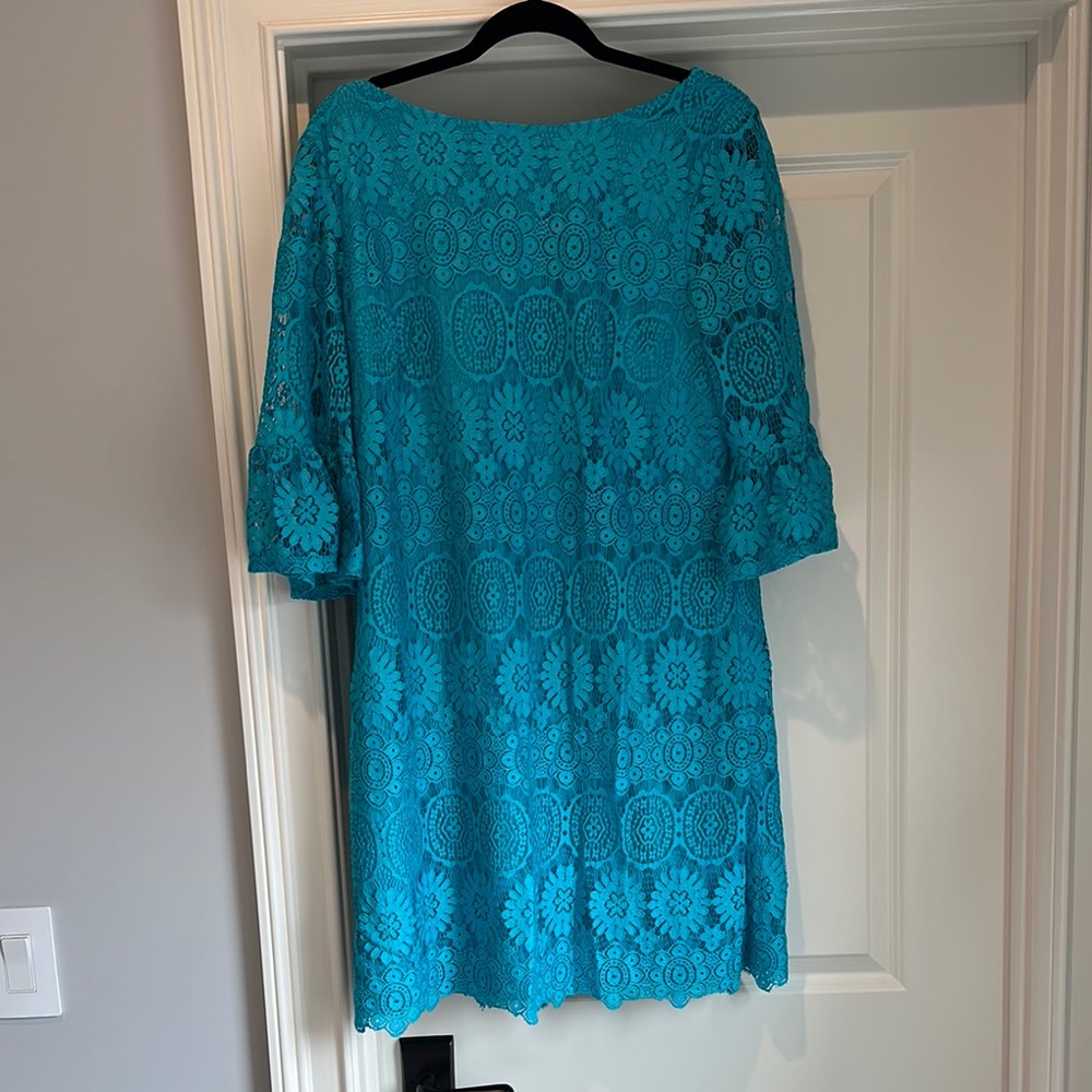 Turquoise Lace Dress
